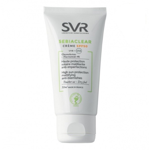 Crema pentru eliminare imperfectiunilor cu protectie solara Sebiaclear SPF50 SVR Laboratoires