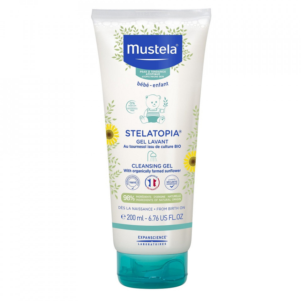 Gel de curatare pentru piele atopica Stelatopia, Mustela