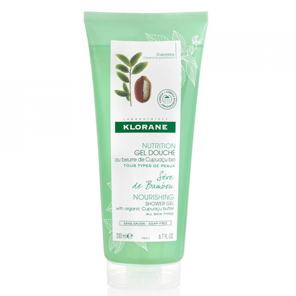 Gel de duș cu sevă de bambus Nutrition, Klorane