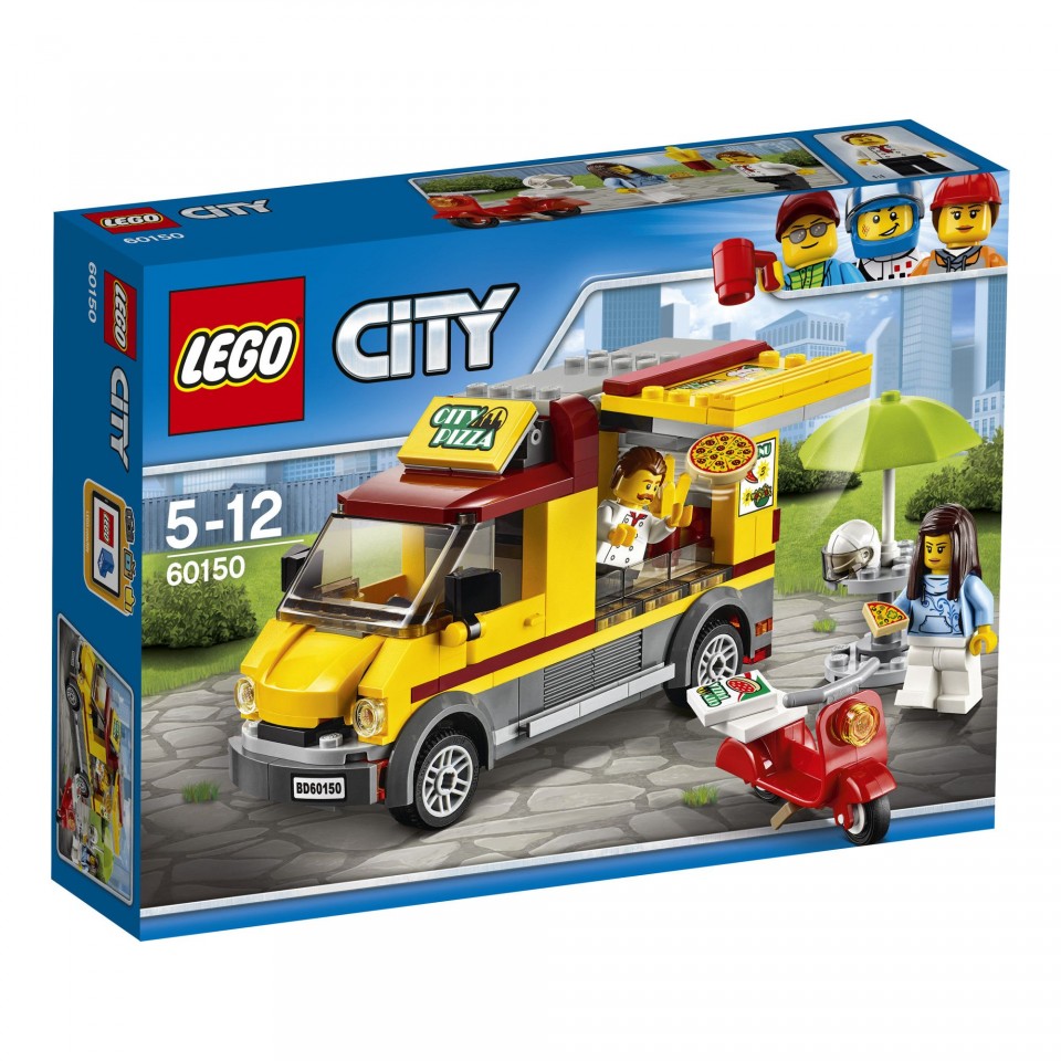 LEGO CITY, Furgoneta de pizza 60150, 5-12 ani
