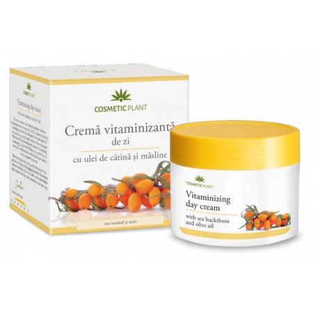 Crema vitaminizanta de zi cu ulei de catina si masline Cosmetic Plant