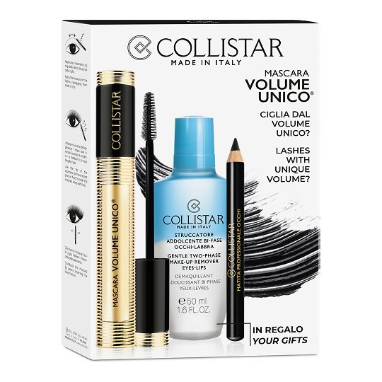 Set Collistar Infinite Seduction cu Demachiant Bifazic, Mascara si Eyeliner