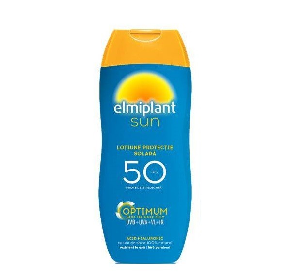 Lotiune cu protectie solara ridicata SPF 50 Optimum Sun Elmiplant