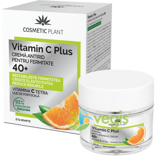 Crema antirid pentru fermitate 40+ Vitamin C Plus Cosmetic Plant