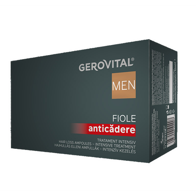 Fiole anticadere tratament intensiv Gerovital Men