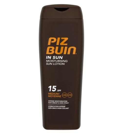 Lotiune hidratanta pentru expunerea la soare SPF 15 Piz Buin