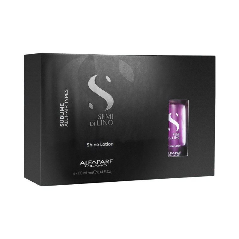 Fiole tratament Alfaparf Semi Di Lino Sublime Shine Lotion