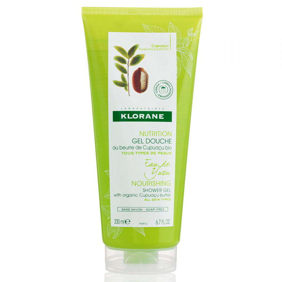 Gel de duș cu infuzie de Yuzu Nutrition, Klorane