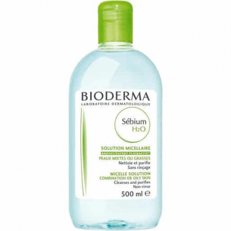 Solutie micelara ten mixt si gras H2O Sebium Bioderma