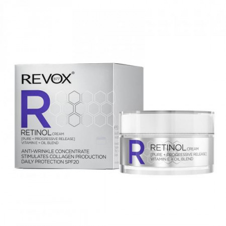 Crema pentru fata cu Retinol si protectie solara SPF 20, Revox