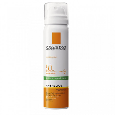 Spray pentru fata cu efect matifiant invizibil La Roche-Posay Anthelios SPF 50, 75 ml