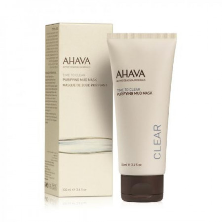 Masca purifianta cu namol Time to Clear, Ahava, 100 ml