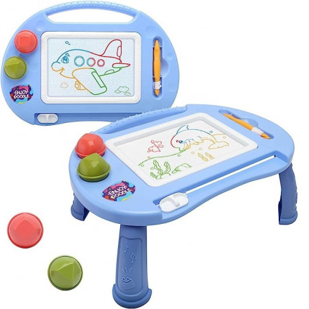 Masuta educativa Doodle de desenat, albastru
