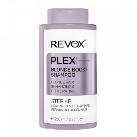 Sampon nunatator pentru par blond Revox Plex, 260 ml