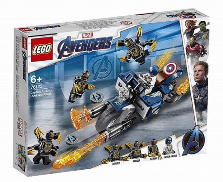 LEGO Super Heroes - Captain America: Atacul Outriderilor 76123