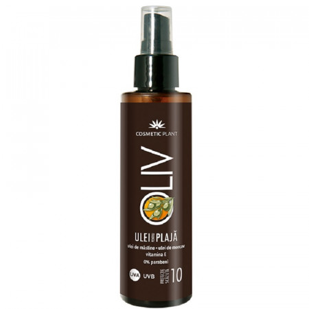 Emulsie pentru plaja SPF 10 cu ulei de masline si morcov Cosmetic Plant