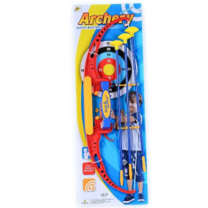 Arc pentru copii, cu 3 sageti cu ventuza