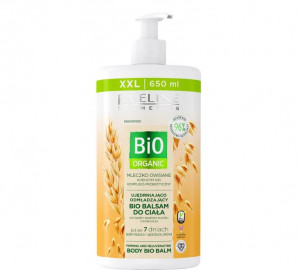 Balsam de corp Eveline Cosmetics Bio Organic cu lapte de ovaz, 650 ml