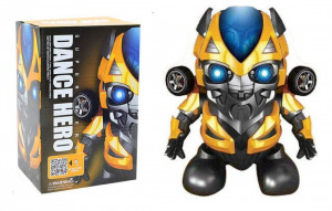 Robot flexibil, Bumblebee Dance Hero, cu functii sonore si luminoase