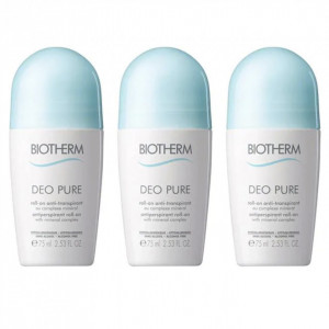 Set 3 deodorante roll-on Biotherm Pure