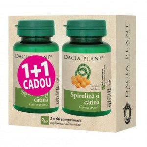 Spirulina si Catina Dacia Plant 60+60 comprimate
