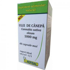Ulei de canepa 1000 mg Hofigal 40 capsule