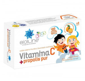Vitamina C cu Propolis Pur pentru Copii Helcor 30 comprimate de supt