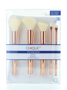 Chique Set 6 Pensule pentru machiaj + Gentuta