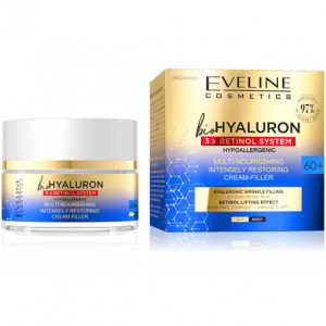 Crema de fata Eveline Cosmetics bioHyaluron 3xRetinol System 60+