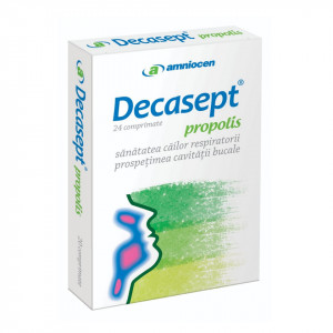Decasept Propolis Amniocen 24 comprimate