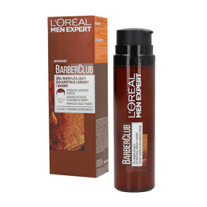 Gel hidratant pentru față și barbă L`Oreal Men Expert Barber Club Soin Barbe Courte & Visage, 50 Ml