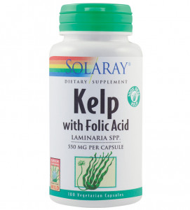 Kelp 550 mg cu Acid Folic SECOM Solaray 100 capsule