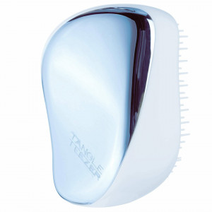Perie pentru par Tangle Teezer Compact Styler Smooth & Shine Sky Blue Delight Chrome