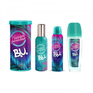 Set Cadou B.U. Hidden Paradise, parfum 50 ml, deodorant 150 ml, spray corp 75 ml