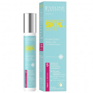 Soluție pentru eliminarea imperfecțiunilor, roll-on Eveline Cosmetics Perfect Skin, 15 ml