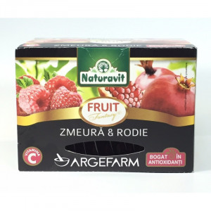 Ceai Zmeura si Rodie Naturavit 15 plicuri