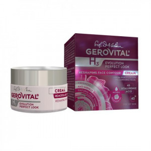 Crema remodelare contur fata Gerovital H3 Evolution Perfect Look