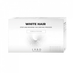 Fiole tratament White Hair pentru stoparea si inversarea procesului de albire a parului, pentru barbati