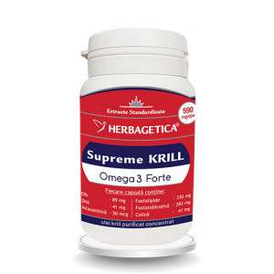 Krill Oil Supreme Omega 3 Forte, 60 capsule, Herbagetica