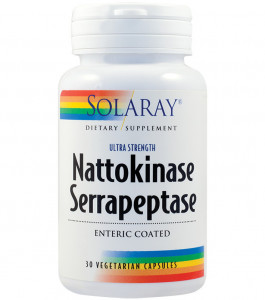 Nattokinase Serrapeptase SECOM Solaray 30 capsule