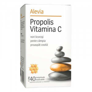 Propolis Vitamina C, 40 comprimate, Alevia