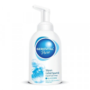 Sapun lichid spuma pentru maini si corp Gerovital Pure Glycerin