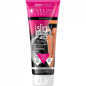 Tratament anticelulitic cu namol, Slim Extreme 4D Scalpel Eveline Cosmetics, 250 ml
