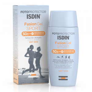 Gel de protectie solara pentru corp cu SPF 50 Isdin Fusion Gel Sport, 100 ml