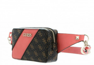 Guess, Borseta mica de piele ecologica Camy