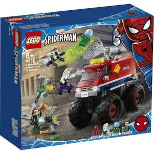 LEGO Super Heroes - Camionul gigant al Omului paianjen contra Mysterio 76174, 439 piese