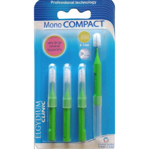 Periute interdentare Mono Compact Green, 4 bucati, Elgydium