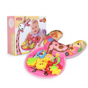 Perna bebe cu centru de activitati, roz