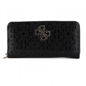 Portofel Guess Chic Shine Slg Lrg Zip Around Black