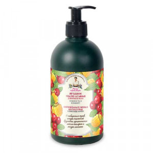 Sapun natural pentru corp si maini cu Fructe de Padure 500ml, Bunica Agafia